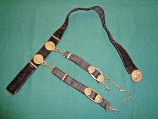 Ww2 Era Soviet Union Naval Officer’s Dagger Belt & Hangers