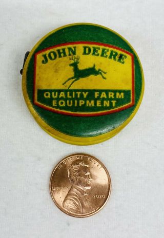 Vintage 1950 ' s John Deere Quality Farm Equipment Sewing Tape Measure 4 - legged 2