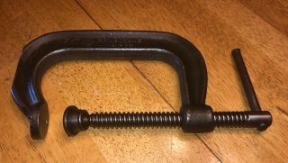 Vintage Armstrong Heavy Duty C Clamp No.  404 In U.  S.  A