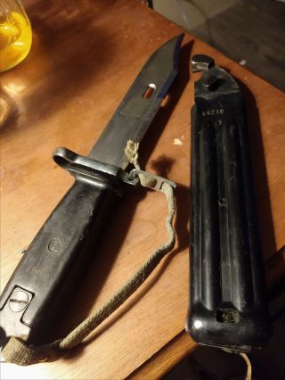 Yugoslavian Yugo Arsenal Type II Black Bakelite Bayonet Russian Survival Knife 2