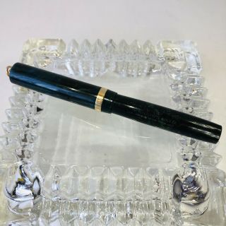 Vtg The Carter’s Ink Co Ring - Top Teal Marbled Fountain Pen 4.  25 " Carter Gold Nib