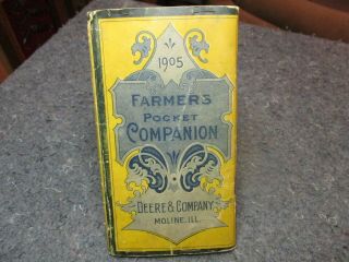 John Deere 1905 Farmers Pocket Companion/deere & Company Moline,  Ill.  /products