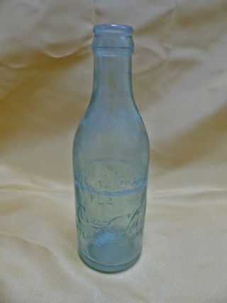Vintage 1900’s Coca Cola Center Script Straight Side Bottle From Tampa Florida
