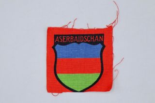 German Wwii Aserbaidschan Volunteer Sleeve Patch