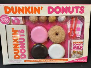 Realistic Play Food Dunkin Donuts Assorted Donuts & Holes,  1987