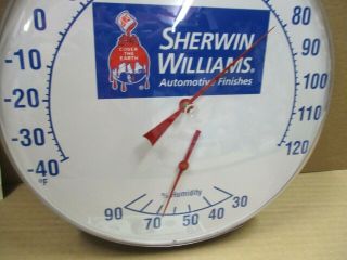 Sherwin Williams - - Automotive Finishes - - Humidity Thermometer Sign - -
