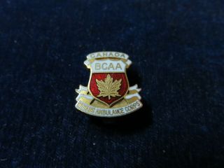 Orig Ww2 Lapel Badge " Canada - Bcaa - Womans Ambulance Corps "