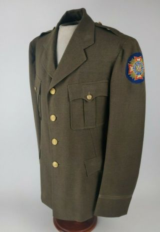 Wwii Ww2 Us Vfw Veterans Of Foreign Wars Dress Tunic Named Dated 1939