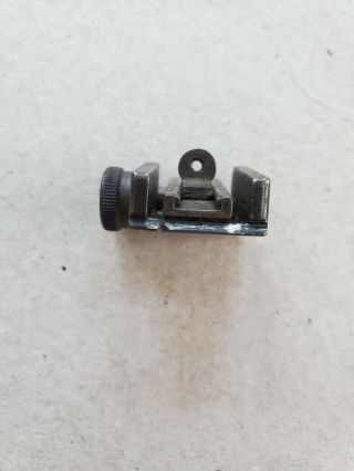 M1 Carbine Milled Adjustable Rear Sight,  H.  I Marked,  Wwii