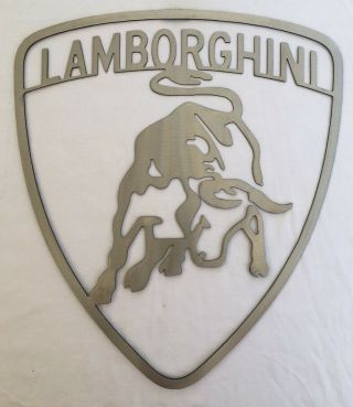 Lamborghini Metal Sign 2