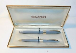 Vintage Sheaffer Sheaffers Snorkel Fountain Pen With 14kt Gold Nib & Pencil