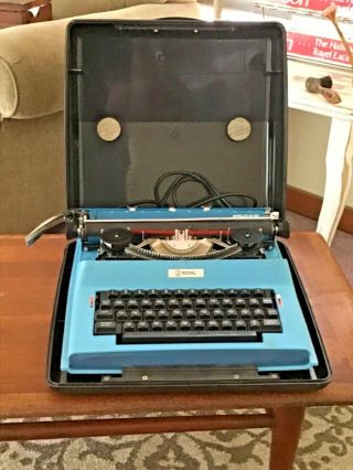 Vintage Royal Electric Typewriter Case Apollo 12 – Gt Blue
