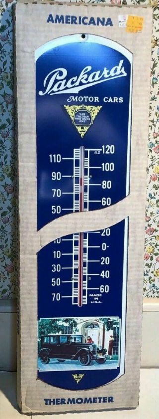 54729 Vintage Americana Thermometer Packard Motorcars