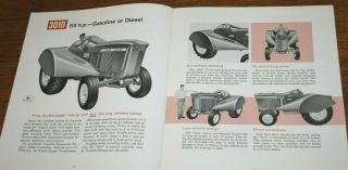 1962 John Deere 3010 & 1010 Orchard & Grove Tractors Sales Brochure