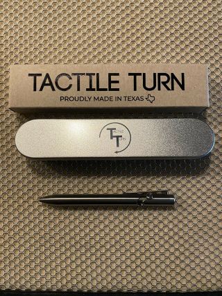 Tactile Turn Short Titanium Slider Bolt Action Ballpoint Pen
