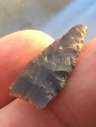 1 1/8” Paleo Arrowhead Authentic Hq Material Translucent Knife River