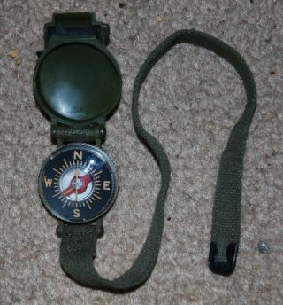 Vintage Us Army Wrist Compass:model 1949 - Made By Superior Magneto - Dated 2 - 53
