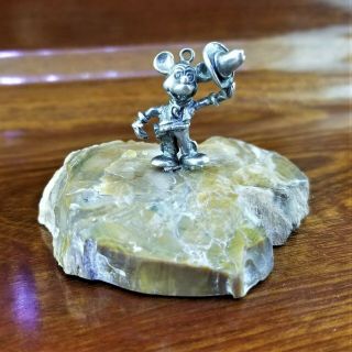 Vintage Disney Sterling Silver Cowboy Mickey Mouse Charm Pendant