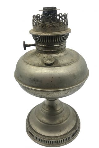Vintage Antique Rayo B&h Nickel Kerosene Oil Lamp Lantern Pat 1894,  1905