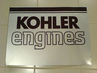 KOHLER ENGINES TWO SIDED FLANGE SIGN CUB CADET,  WHEELHORSE,  JOHN DEERE 2