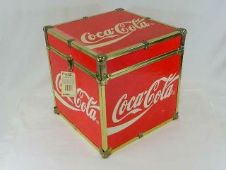 Vintage Rare 1990 Coca Cola 16 " Footlocker Case Trunk Chest - With - Tags