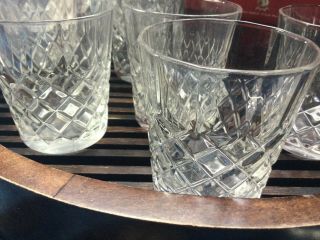 Private List 16 P Drambuie Clear Glass Scotch Whiskey Embossed Diamond Pattern