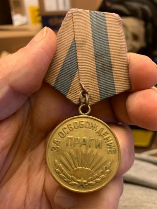 Soviet Russian Russia Wwii Liberation Of Prague Czechoslovakia Czech Medal Order