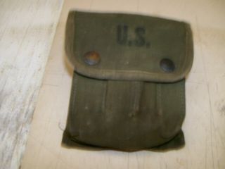Ww2 1943 Us Army Usmc Jungle First Aid Canvas Pouch With Contents