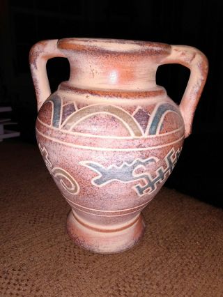 Handle Native American Style Urn/vase 6 " X5 "