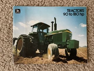 John Deere Tractors 4040,  4240,  4440,  4640,  4840 48 Pages 1977 Sales Brochure
