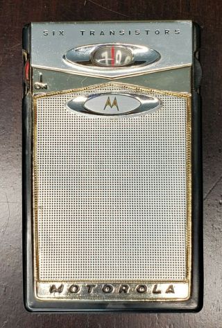 Vintage Motorola Six (6) Transistor Radio,  (with Flaws)