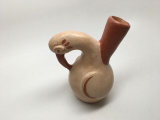 Coscu Peru Pottery “toucan” Bird Bud Vase - Artist Signed