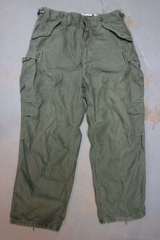 Vintage 50s Korea War Us Army Military Trousers Shell Field M - 1951 Uniform Pants