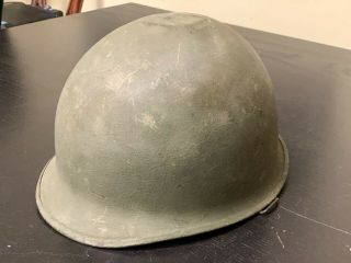 Ww2 Era U.  S.  M - 1 Helmet Shell - Rear - Seam Helmet,  Restoration Project - B