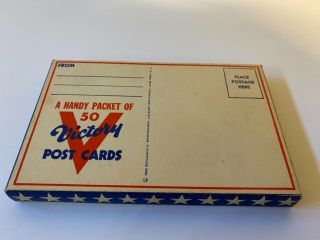 Vintage Ww Ii “v” Victory Post Cards For Soldiers &families; Nos Box (50)