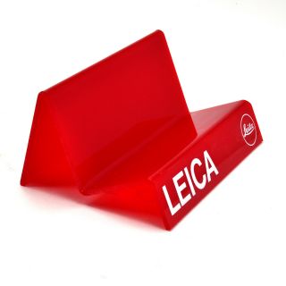 Leica Red Plastic Camera Display Stands Ernst Leitz Wetzlar Gmbh,  Aufsteller 644