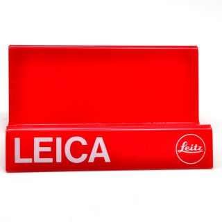 Leica Red Plastic Camera Display Stands Ernst Leitz Wetzlar GMBH,  Aufsteller 644 2
