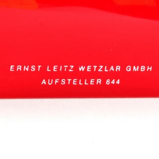 Leica Red Plastic Camera Display Stands Ernst Leitz Wetzlar GMBH,  Aufsteller 644 3