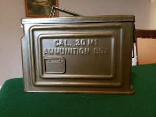 Old Wwii 30 Cal Ammunition Box