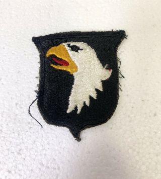 True Vintage Wwii Army 101st Airborne Screaming Eagle Shoulder Patch Vgc