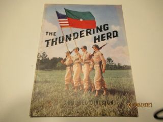Wwii " The Thundering Herd - 8th Armored Div.  Pictorial History Book "
