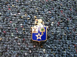 Wwii Us Army Dui/ Di Crest Pin 45th Infantry Regiment D - 23 Made Rr