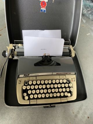 Vintage Smith Corona Classic 12 Typewriter With Case Please Read