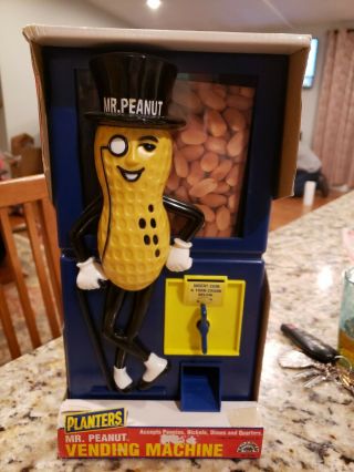 Vintage Rare Mr Peanuts Vending Machine - Box - Nib