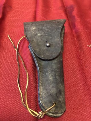 Warren Leather Goods Wwii - Era Us M1916 Leather Holster For M1911a1.  45 Pistol