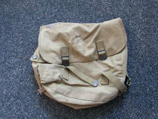 Wwii Us Army M - 1936 Mussette Bag 1942 Dated And Marked Named To Veteran Inside