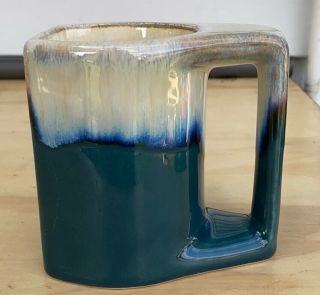 Rodolfo Padilla Coffee Mug Blue/green Drip Glaze Pottery Stoneware Mexico