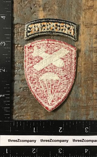 WW2 US Army Airborne Command SSI Patch Detached Tab 2