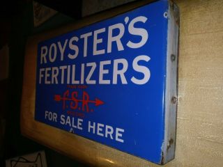 Royster ' s Fertilizer double sided Porcelain Sign 2