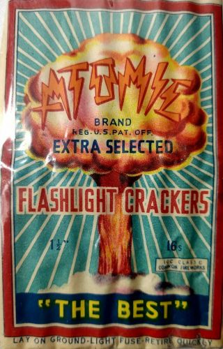 Atomic Brand Firecracker Pack Label - Class 3 - I.  C.  C